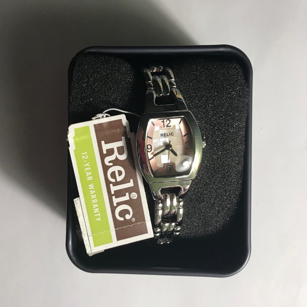 Relic Pink/Mother of Pearl Stainless Watch